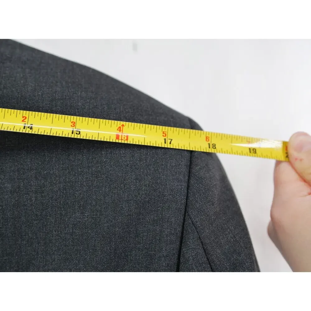 J Crew Ludlow Blazer Mens 36R Gray Wool Loro Piana Super 120s Italy
